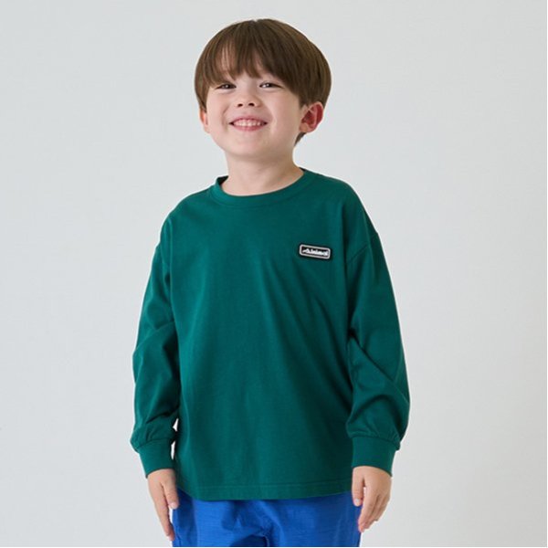 【防汚加工】シリコンワッペン長袖Ｔシャツ