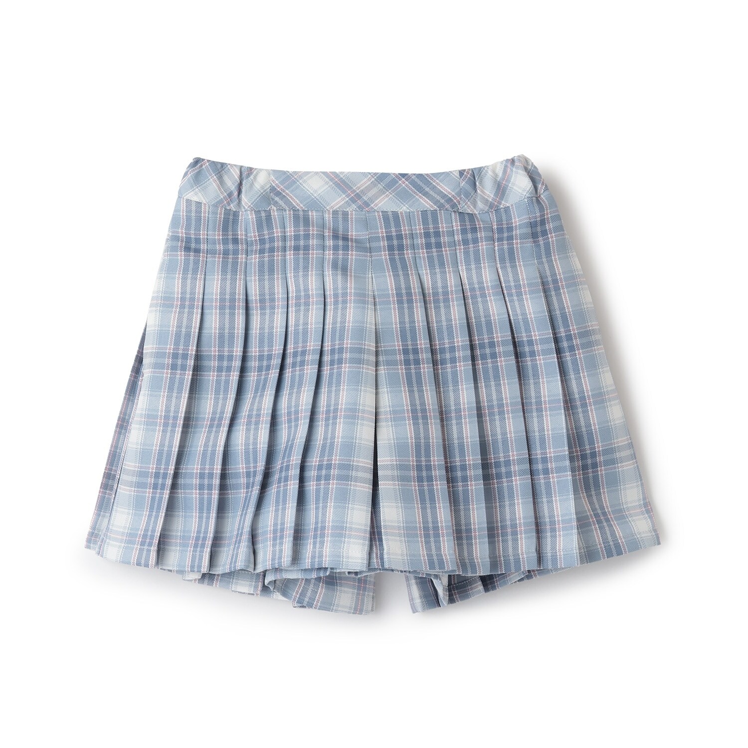 T/Rチェックプリーツキュロット