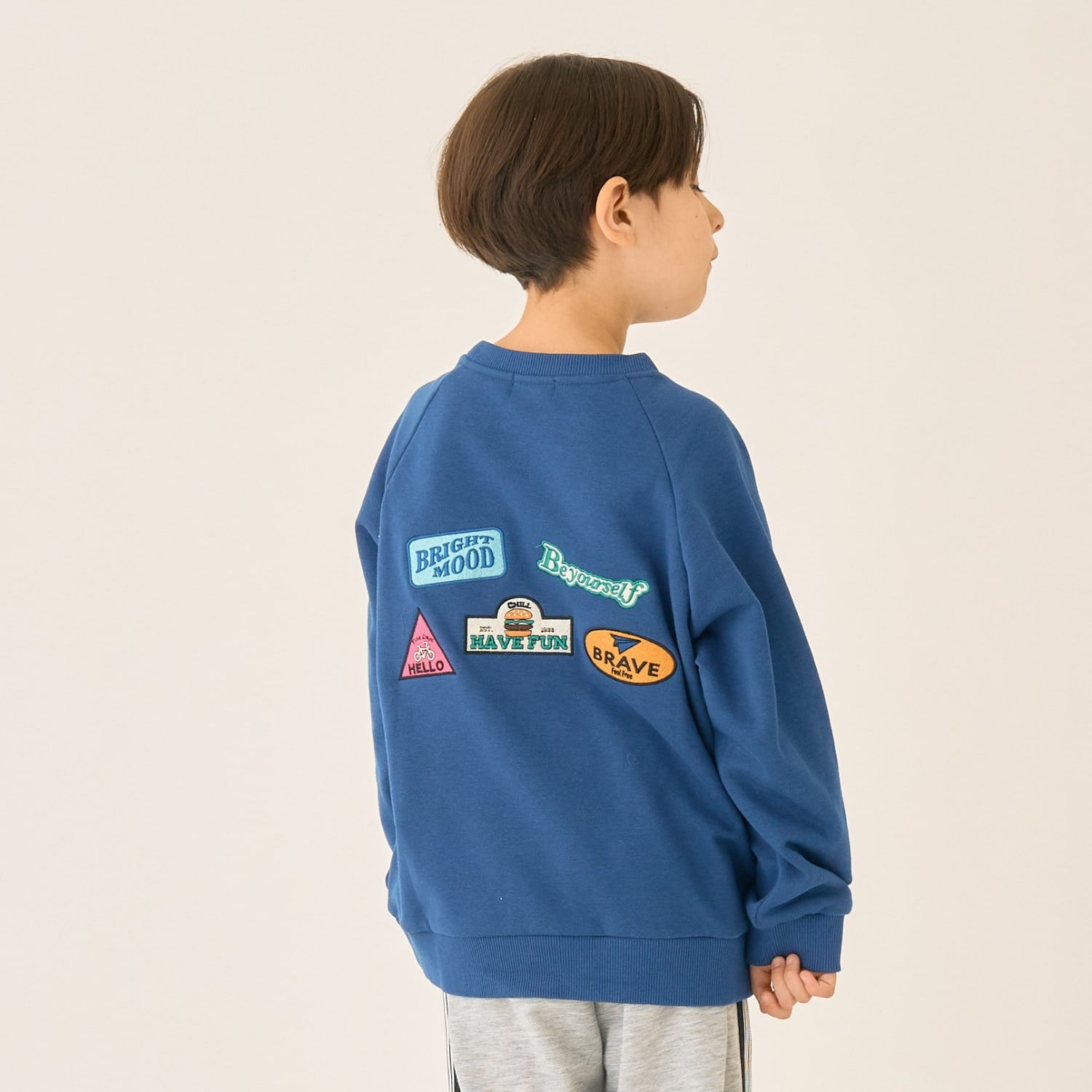 バックワッペンスウェット(90cm ダーク オレンジ): キッズ - ナルミヤ