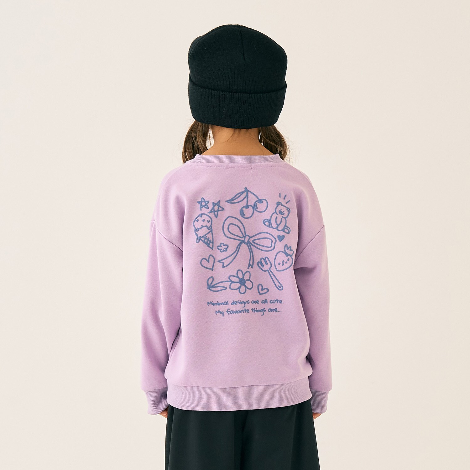 裏毛バックプリントアソートプルオーバー