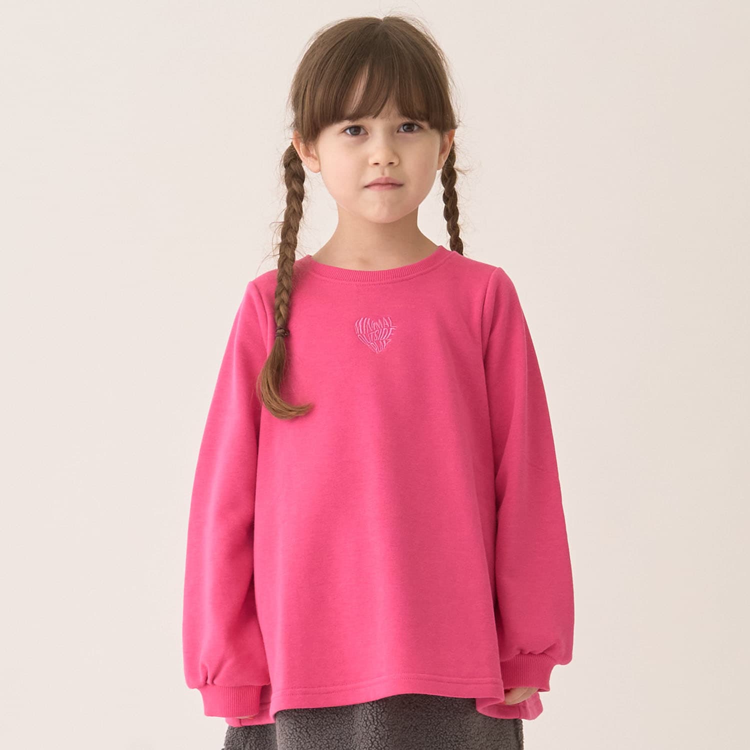 裏毛Aラインワンポイントプロオーバー