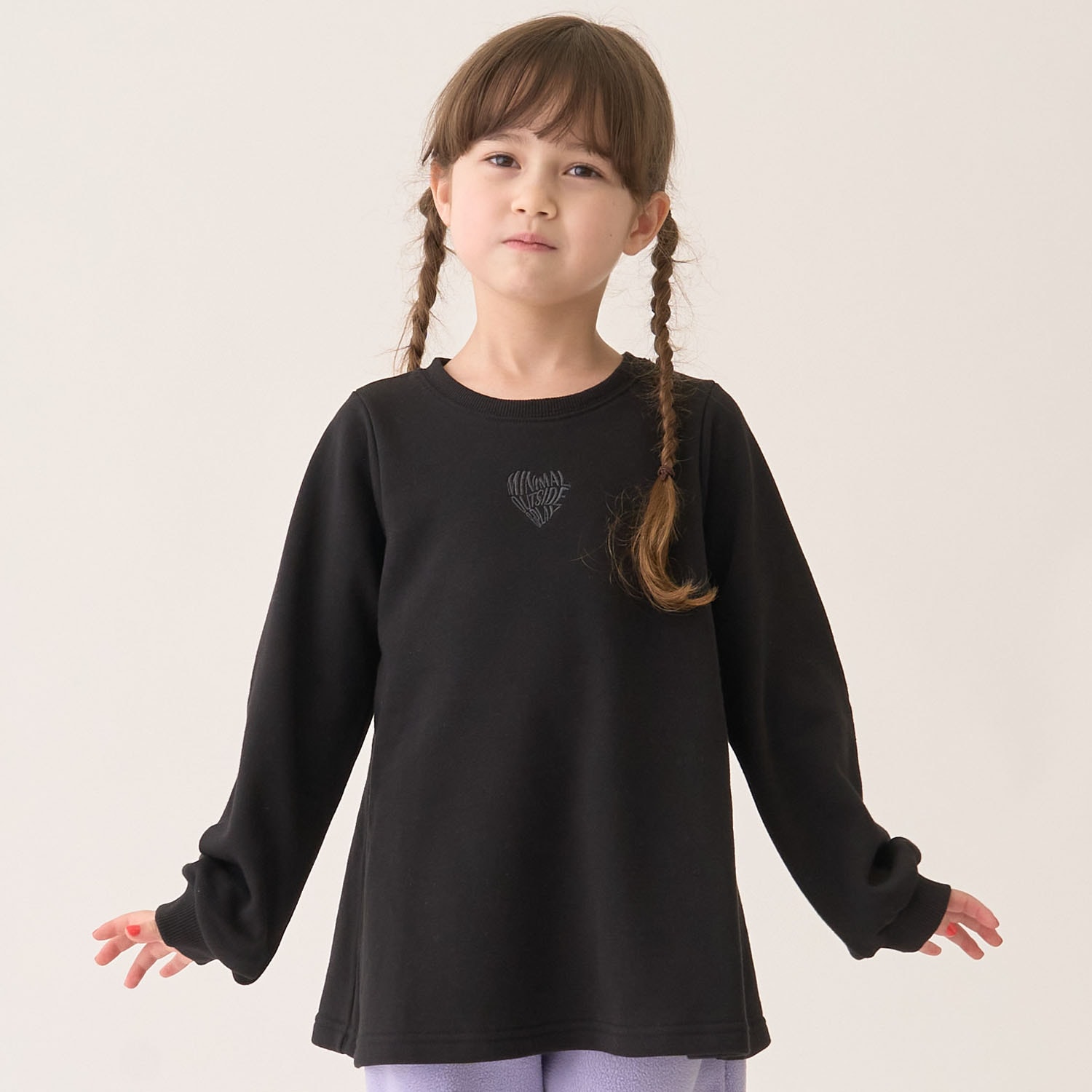 裏毛Aラインワンポイントプロオーバー