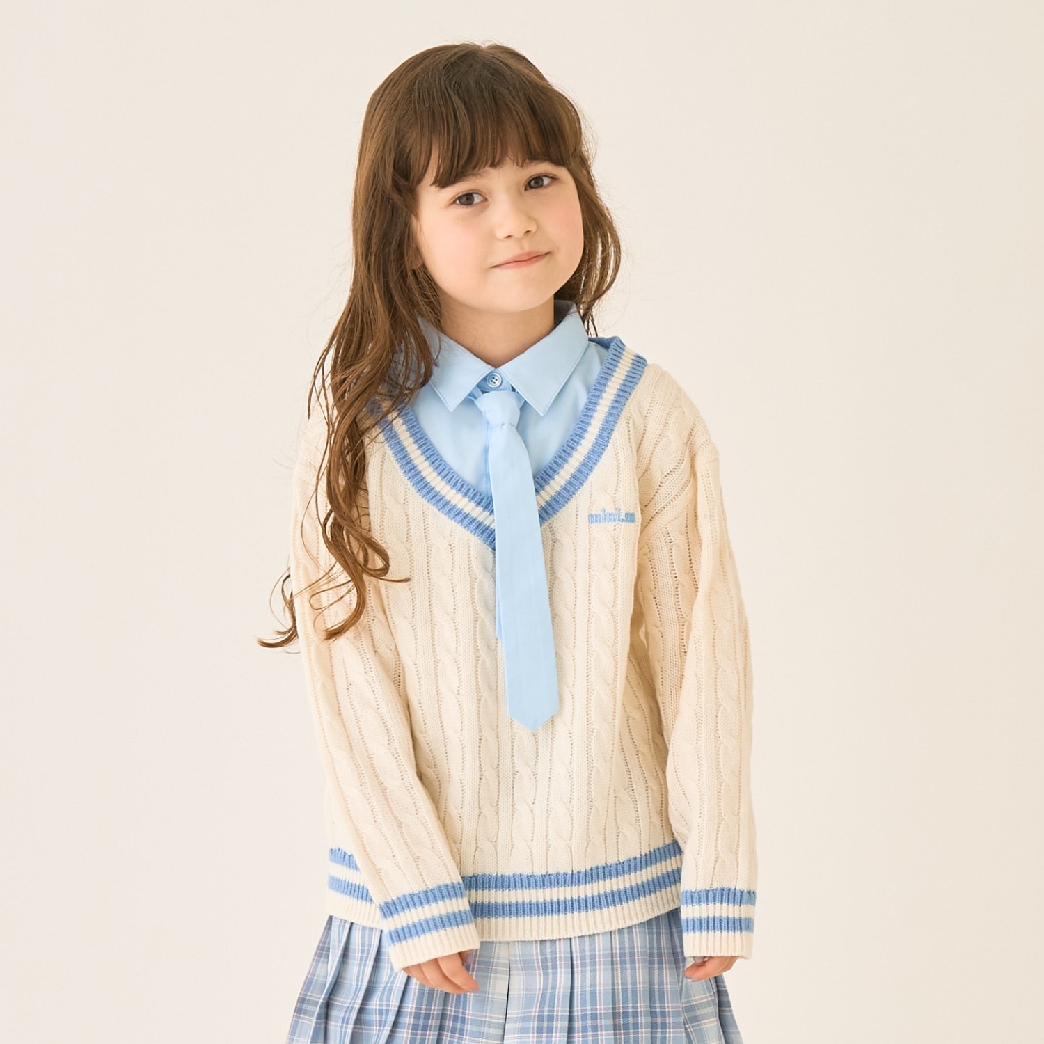 【家庭洗濯可】レイヤードニット