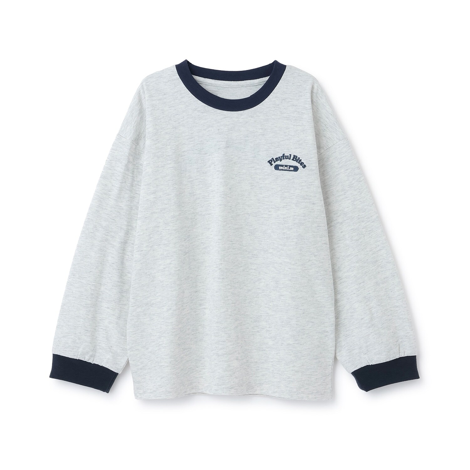 バックイラスト長袖Tシャツ