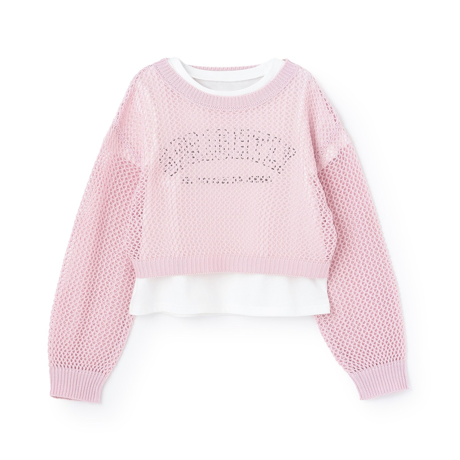 【インナーツキ】【アラエル】メッシュニット