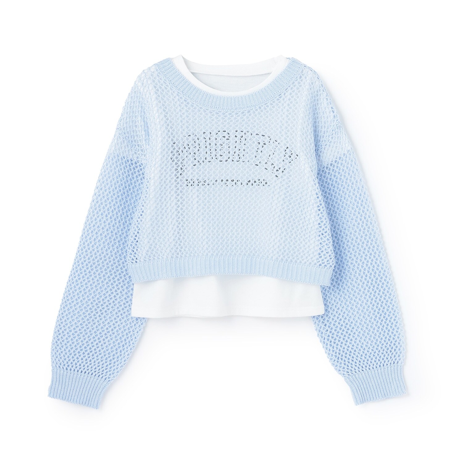 【インナーツキ】【アラエル】メッシュニット