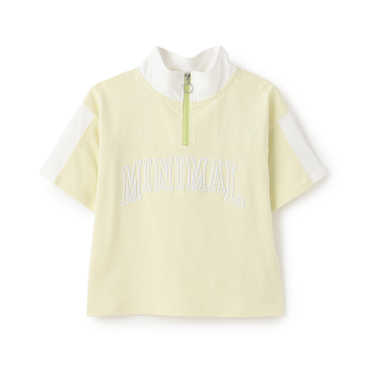 ハーフジップルーズ半袖Tシャツ