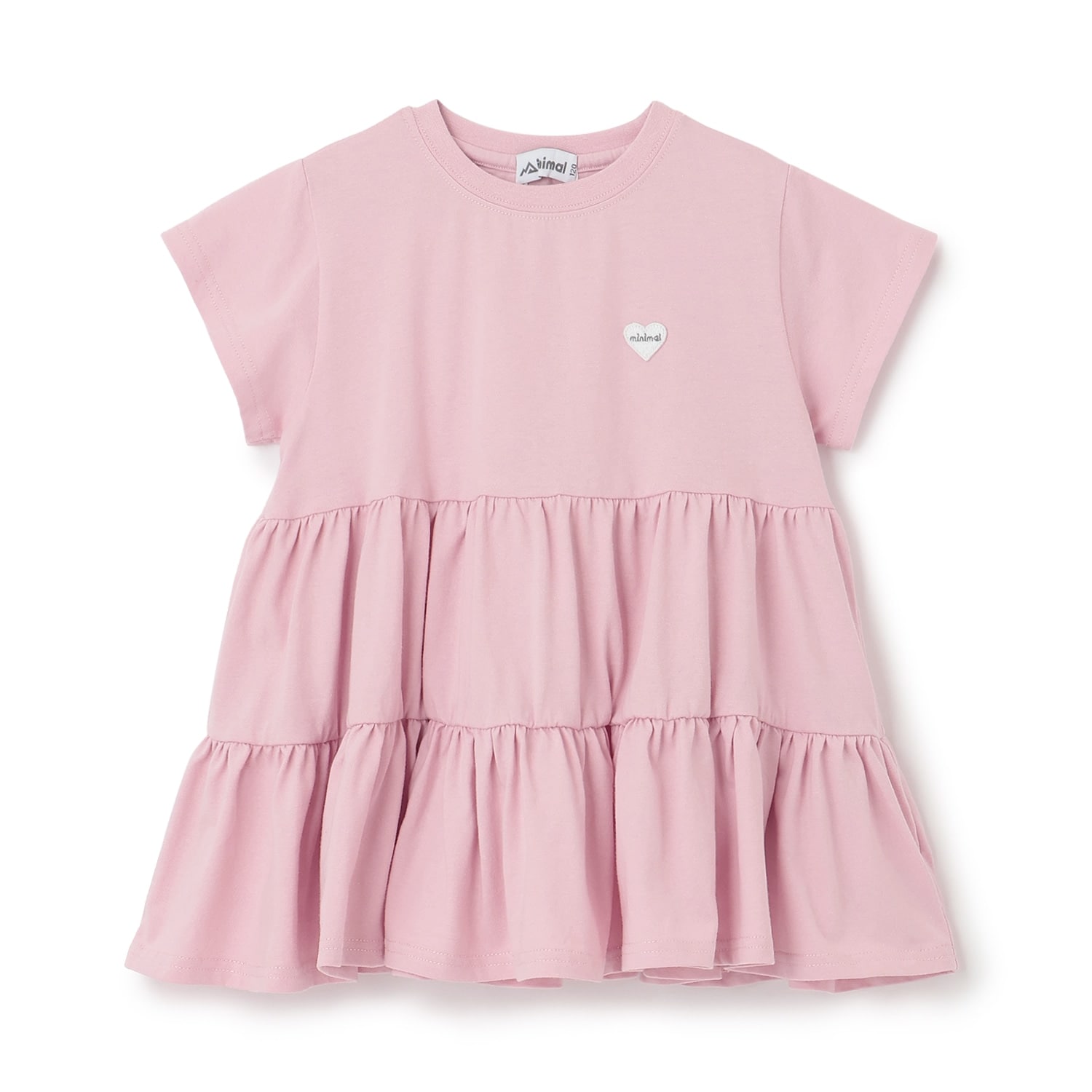 【綿100%】半袖ティアードチュニック