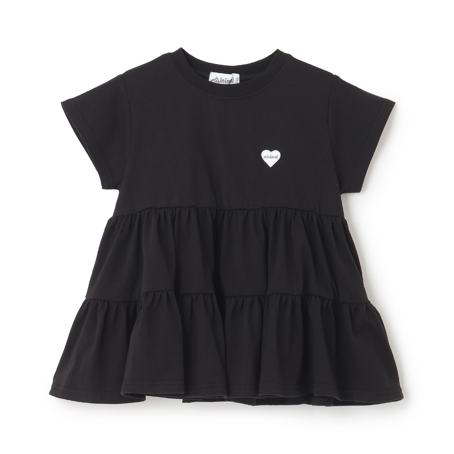 【綿100%】半袖ティアードチュニック