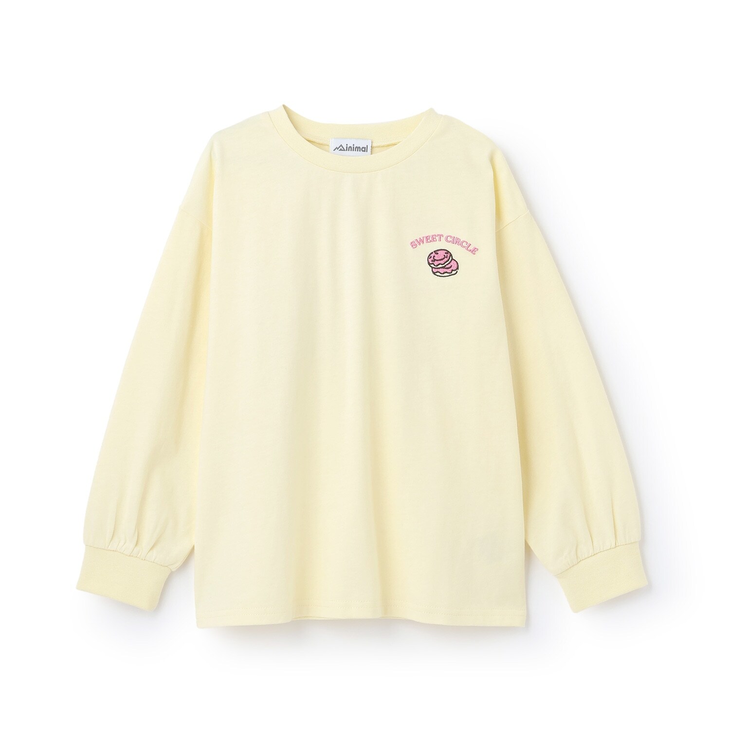 【綿100%】【防汚】ドーナツフォトプリント長袖Tシャツ