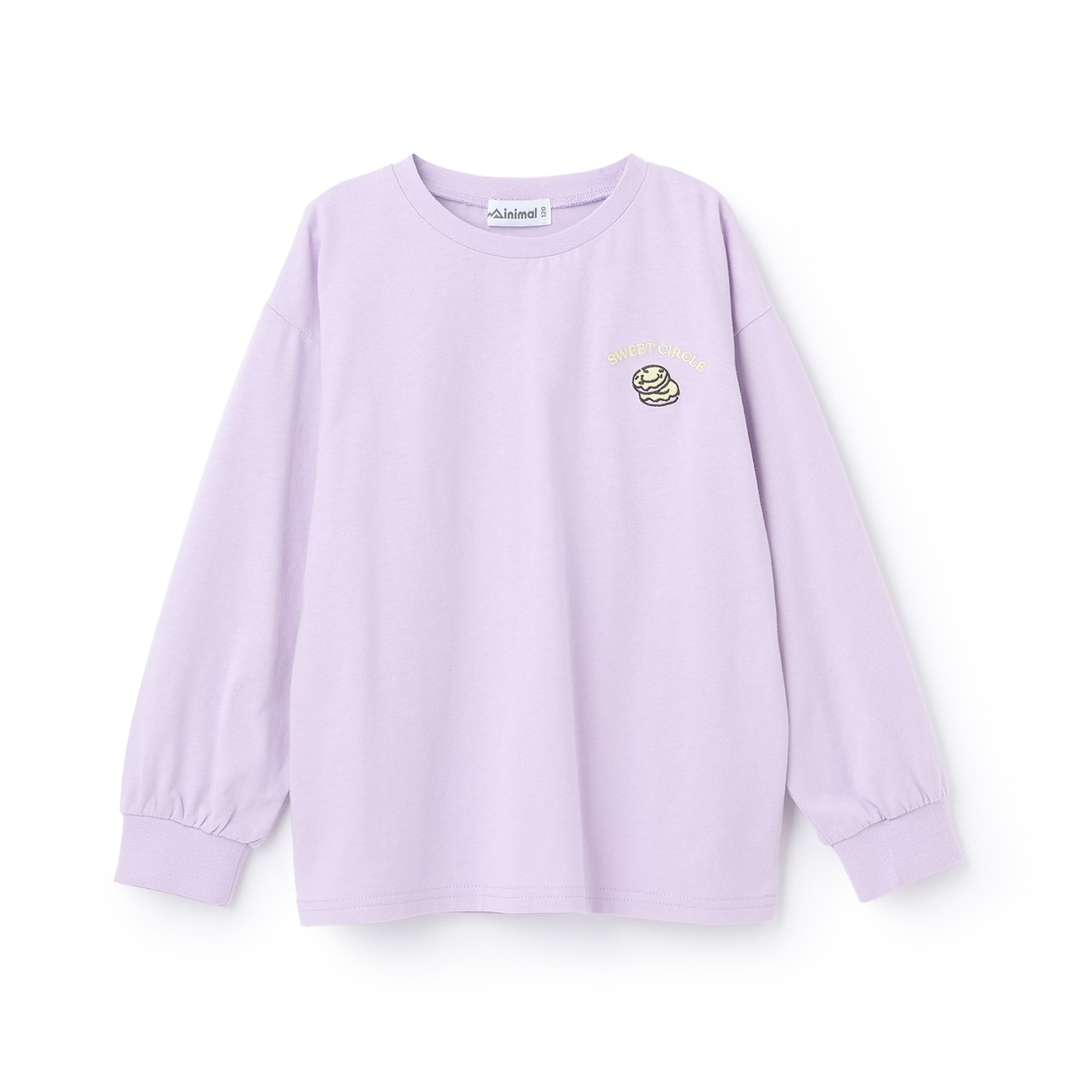 【綿100%】【防汚】ドーナツフォトプリント長袖Tシャツ