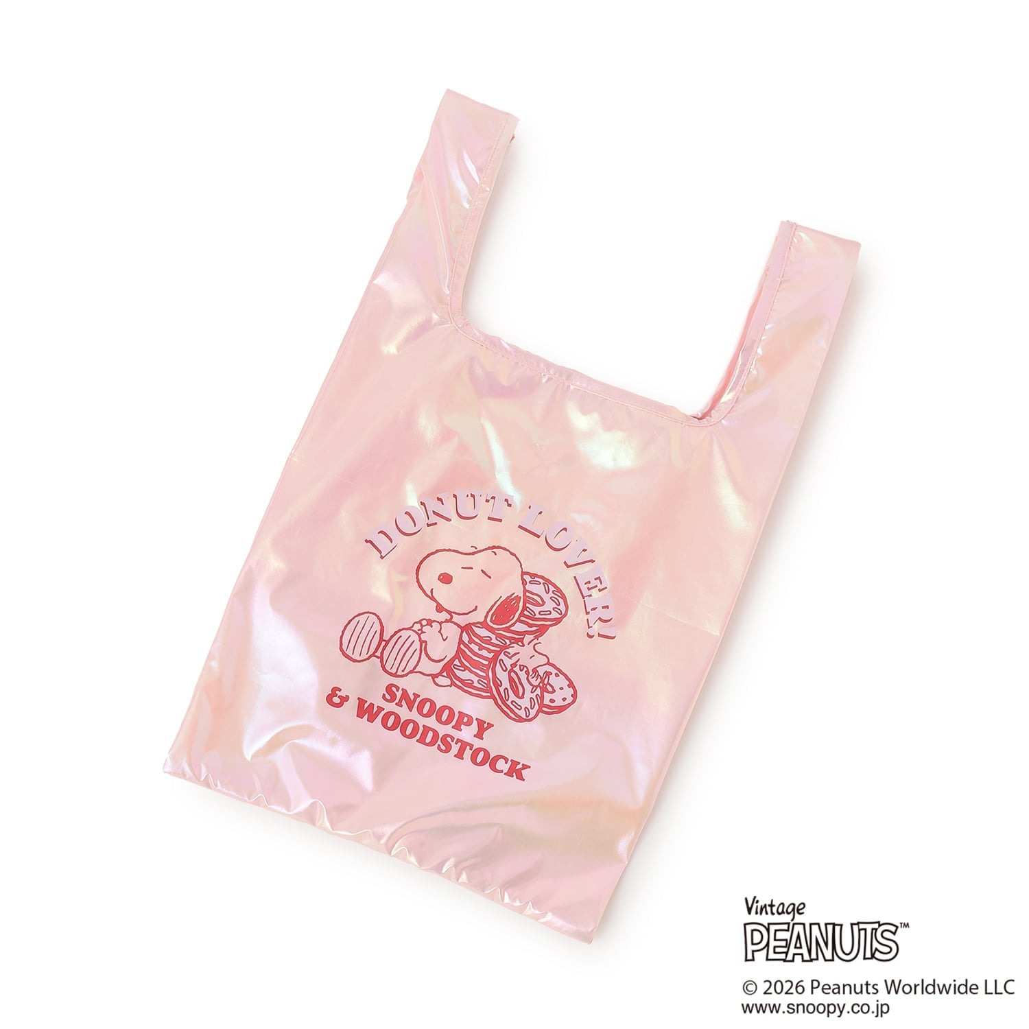 【SNOOPY】メタリックトートバック
