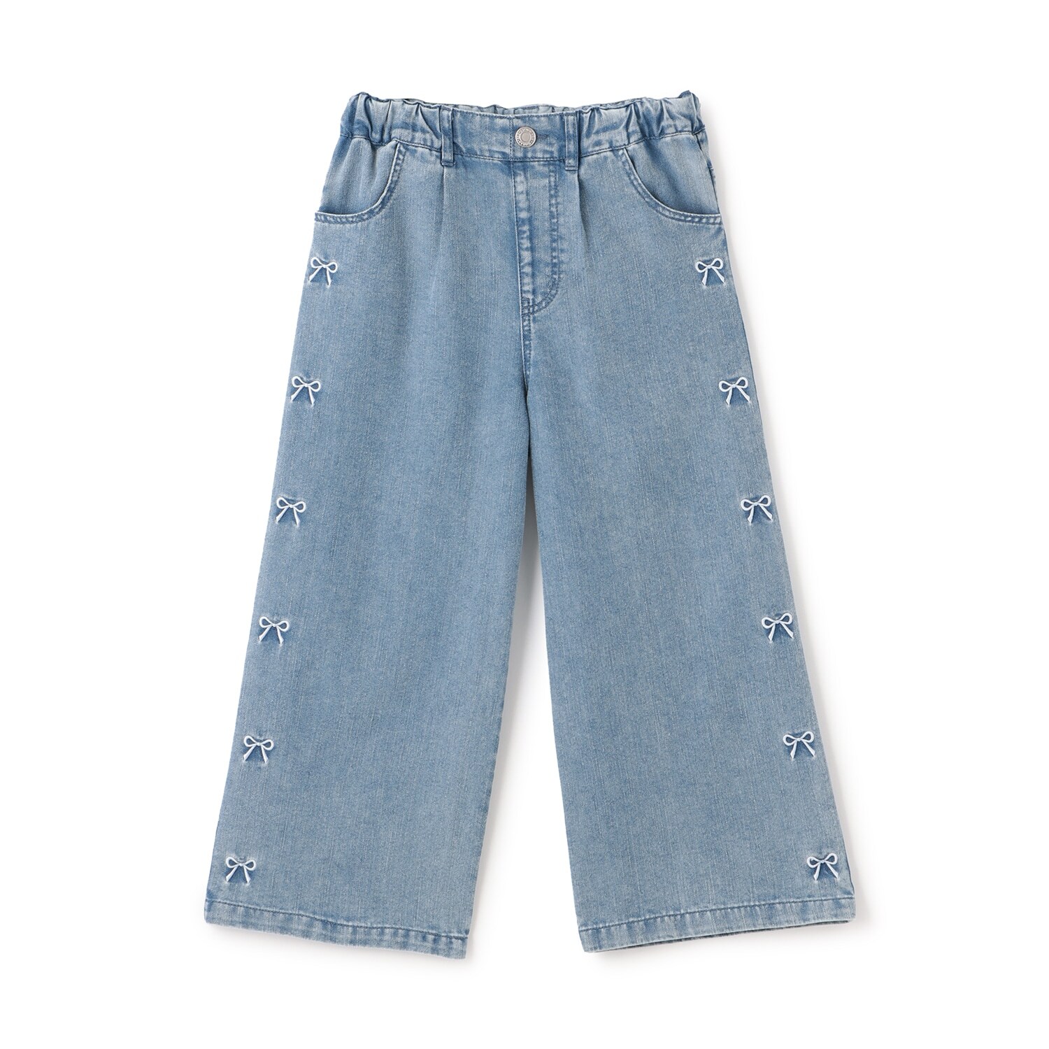 【接触冷感】グラフィックアソートデニムワイドパンツ