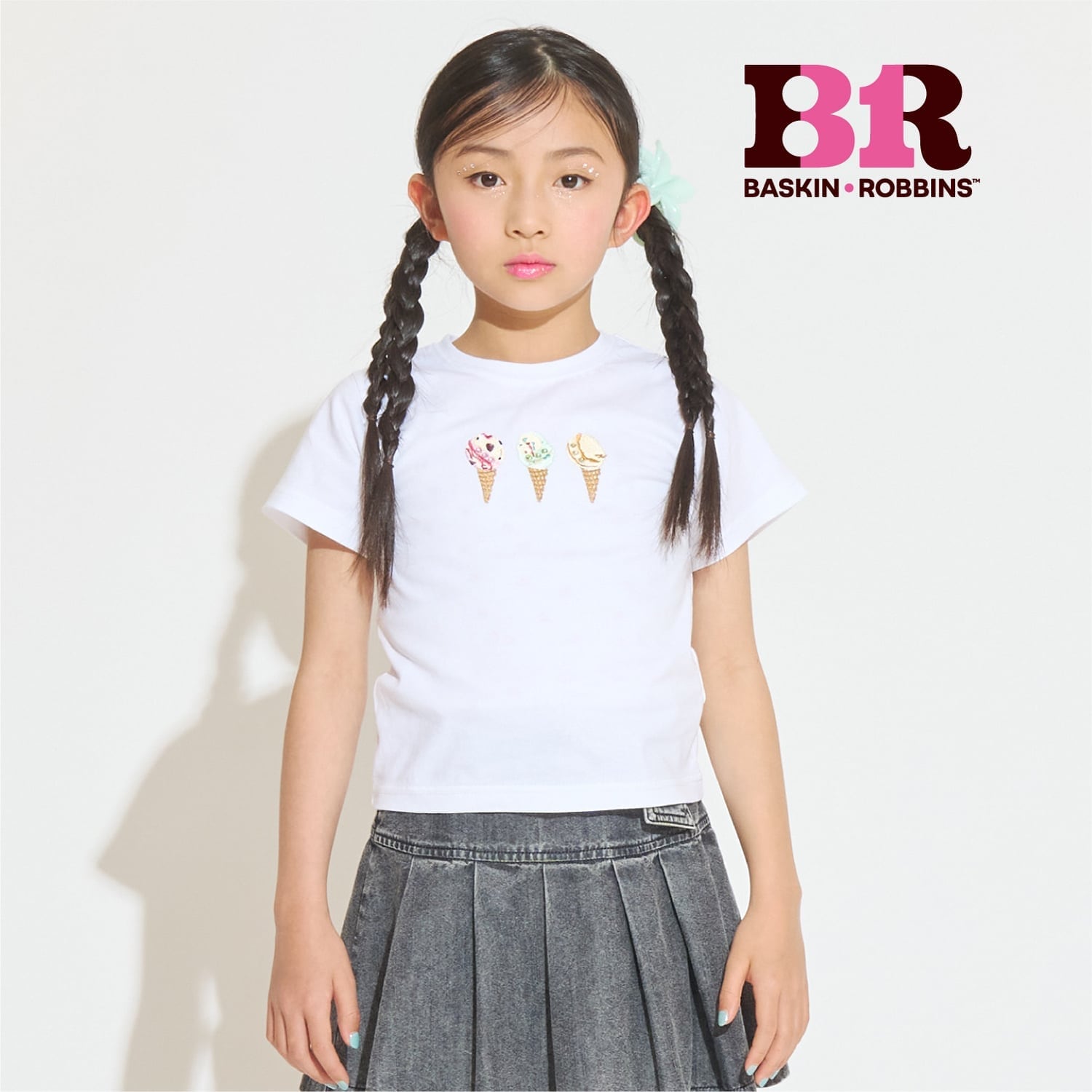 【サーティワン アイスクリーム】【接触冷感】フロント刺繍Tシャツ