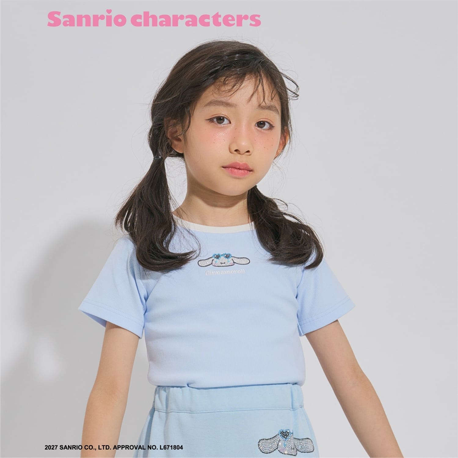 【サンリオキャラクターズ】キラキラテレコTシャツ