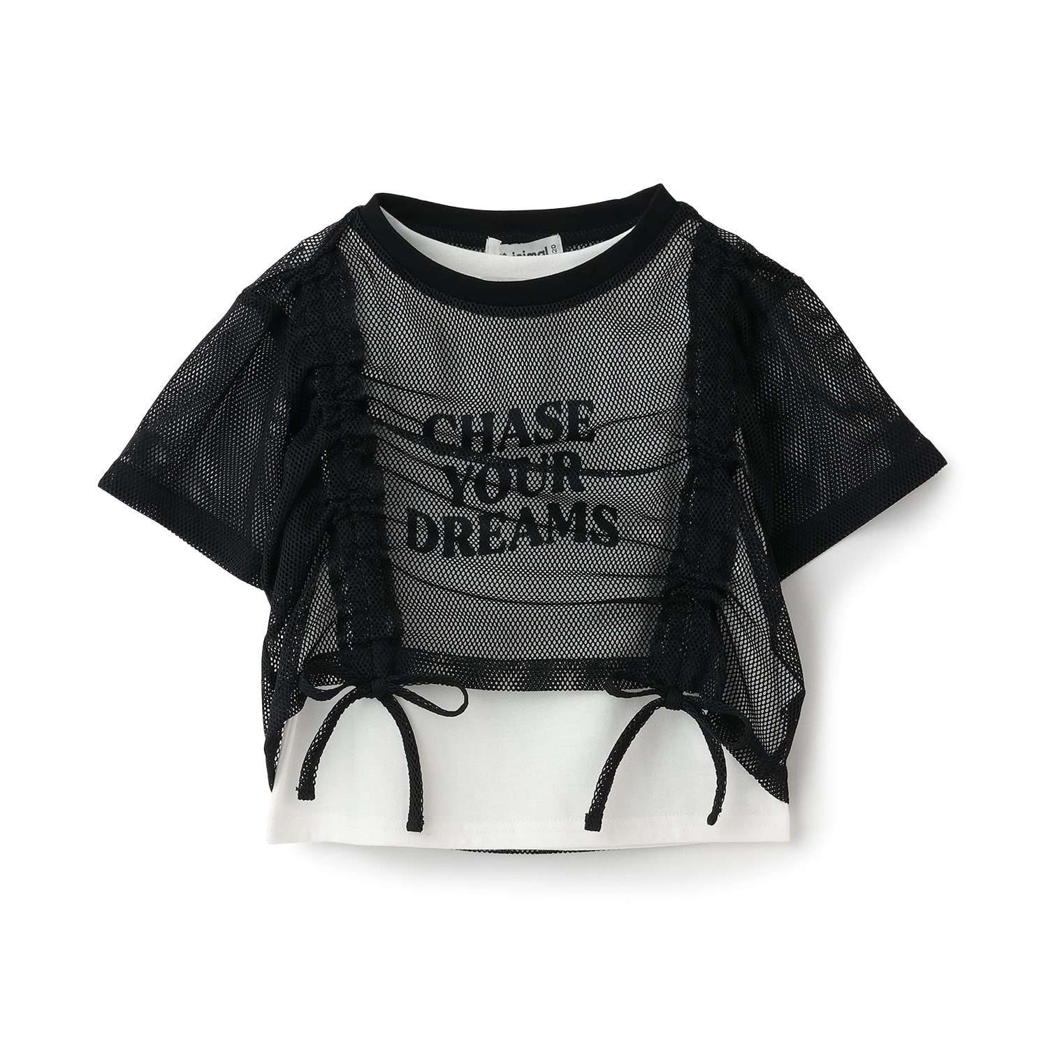 【インナーつき】メッシュドロスト半袖Tシャツ