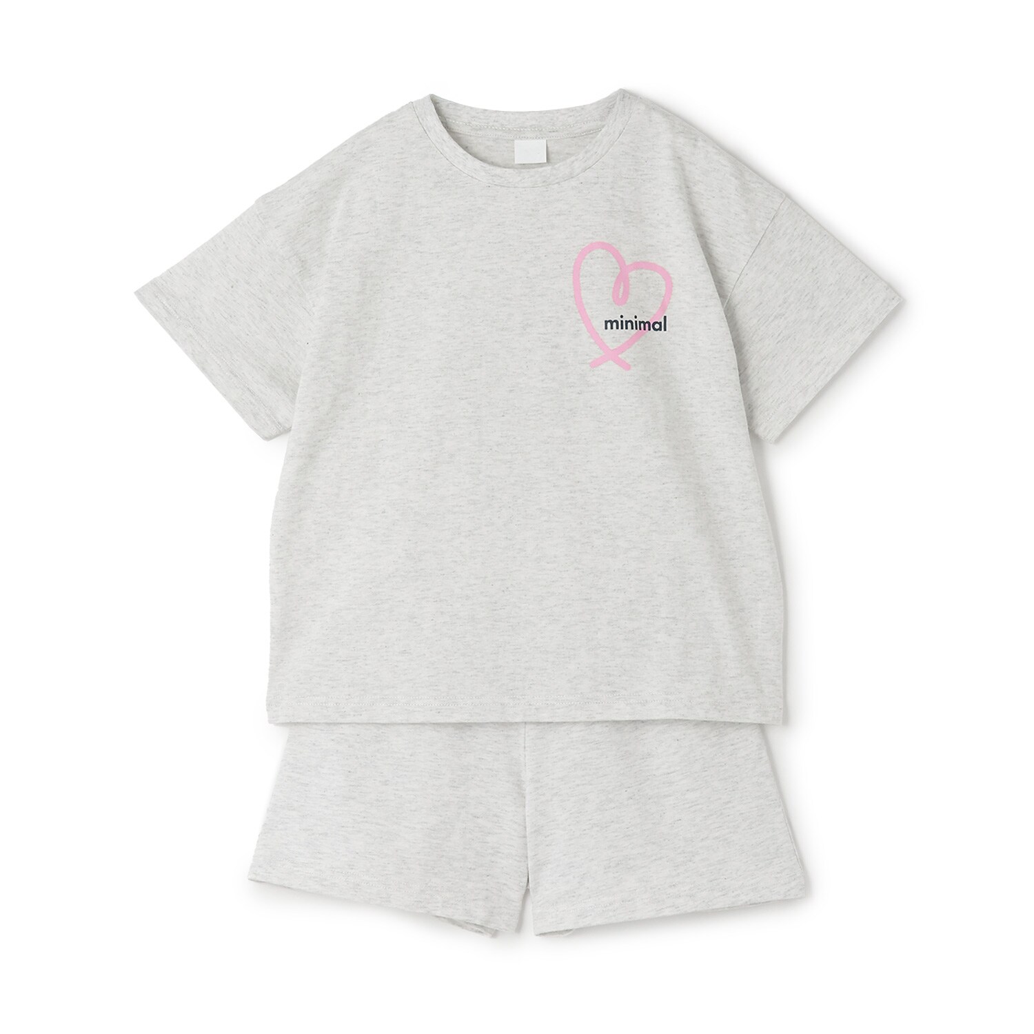 【綿100】スプレーバックプリント半袖Tシャツセットアップ