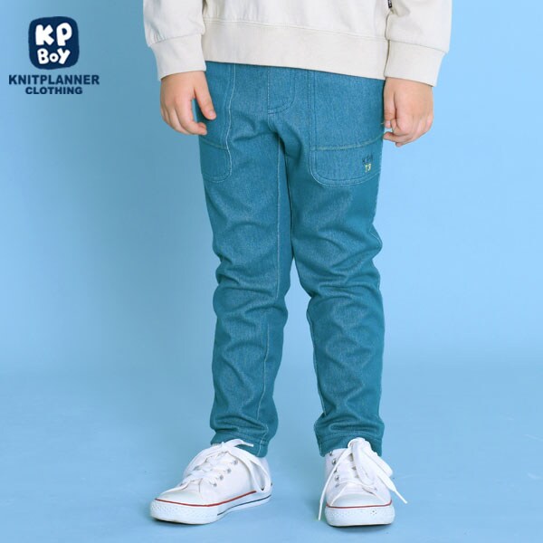 ニットツイルのカラーパンツ(100～130)