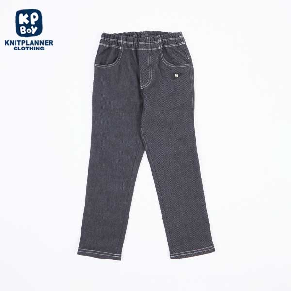 デニム風ニットツイルパンツ(100～130)
