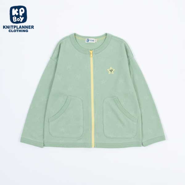 星柄モチーフの鹿の子カーディガン(140~150)