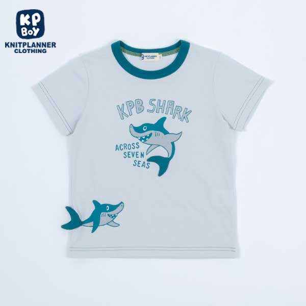 サメモチーフの半袖Tシャツ(140)