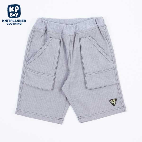 ストレッチヘリンボーンのハーフパンツ(140~160)