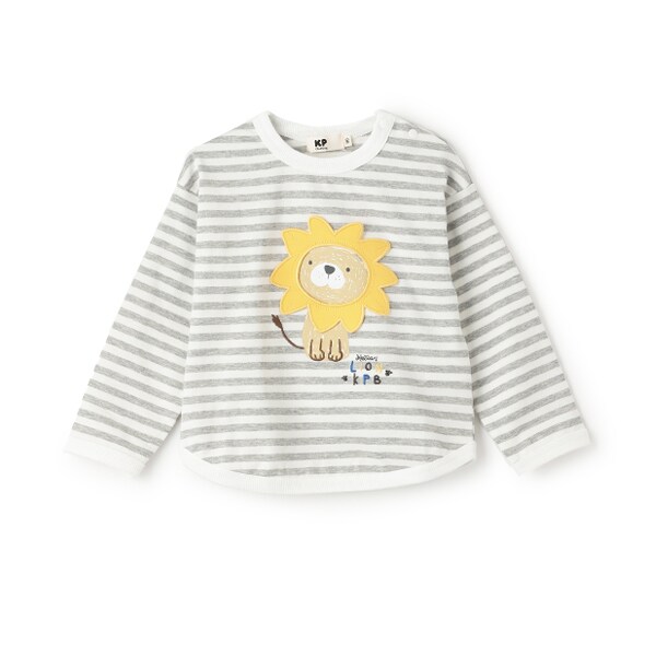 ライオンボーダー長袖Tシャツ