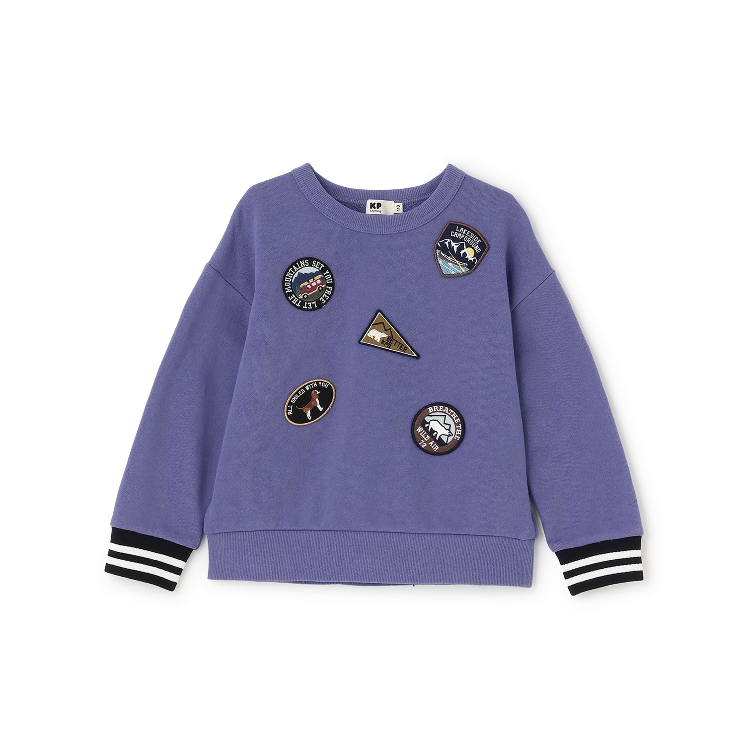 ワッペン 裏毛トレーナー 【吸湿発熱】