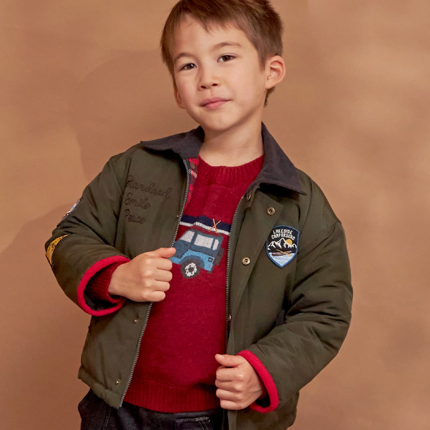 ポリエステルタッサー ワークジャケット