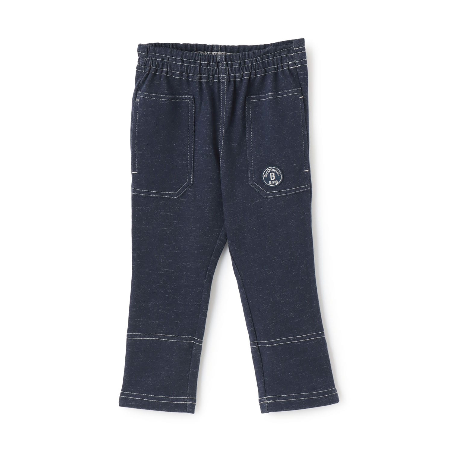 デニム風ニットツイル パンツ