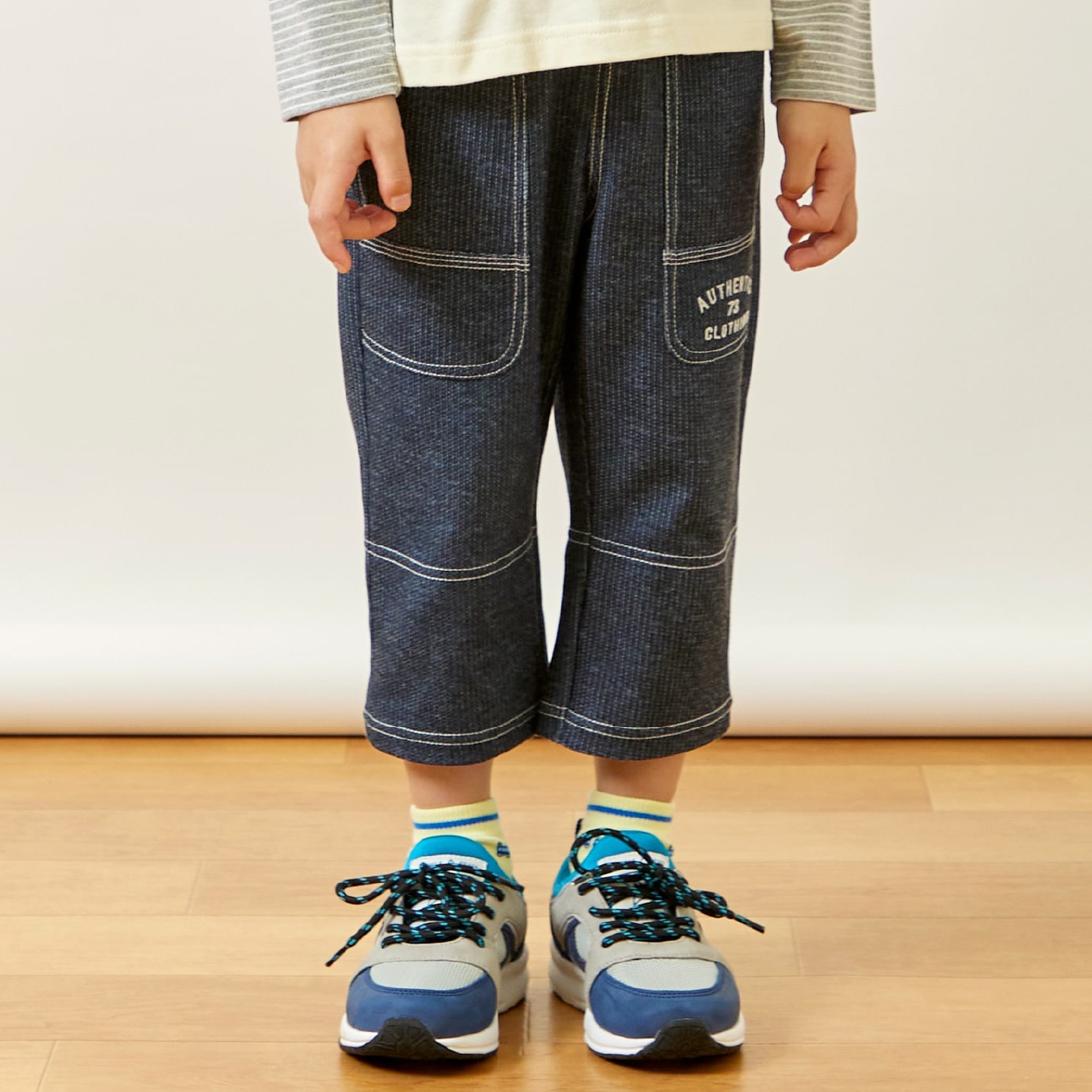 ドライメッシュ デニムプリント パンツ