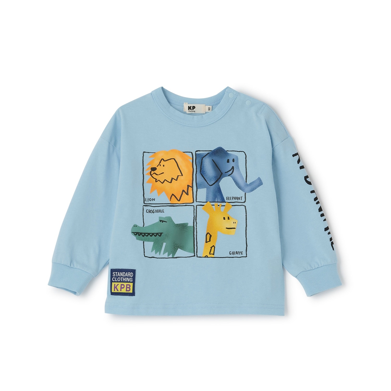 【GOOD PRICE】 アニマルモチーフプリント長袖Tシャツ