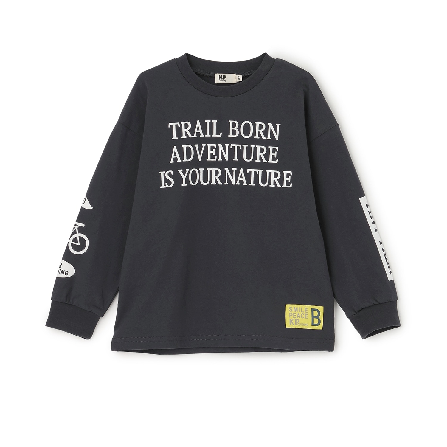 【GOOD PRICE】 ロゴプリント長袖Tシャツ