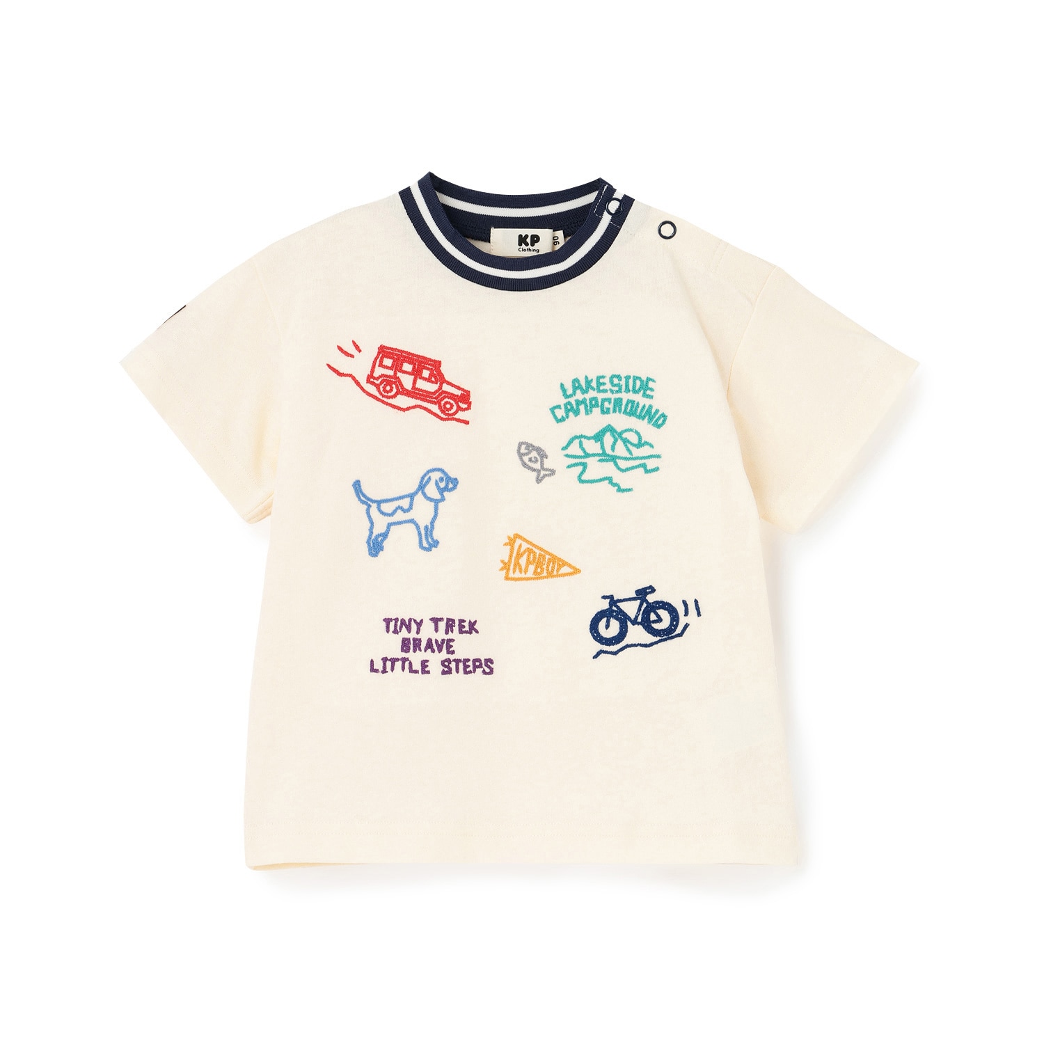 ハンド刺しゅう風 半袖Tシャツ