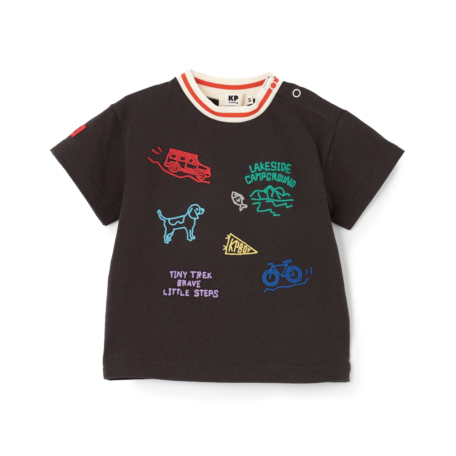 ハンド刺しゅう風 半袖Tシャツ