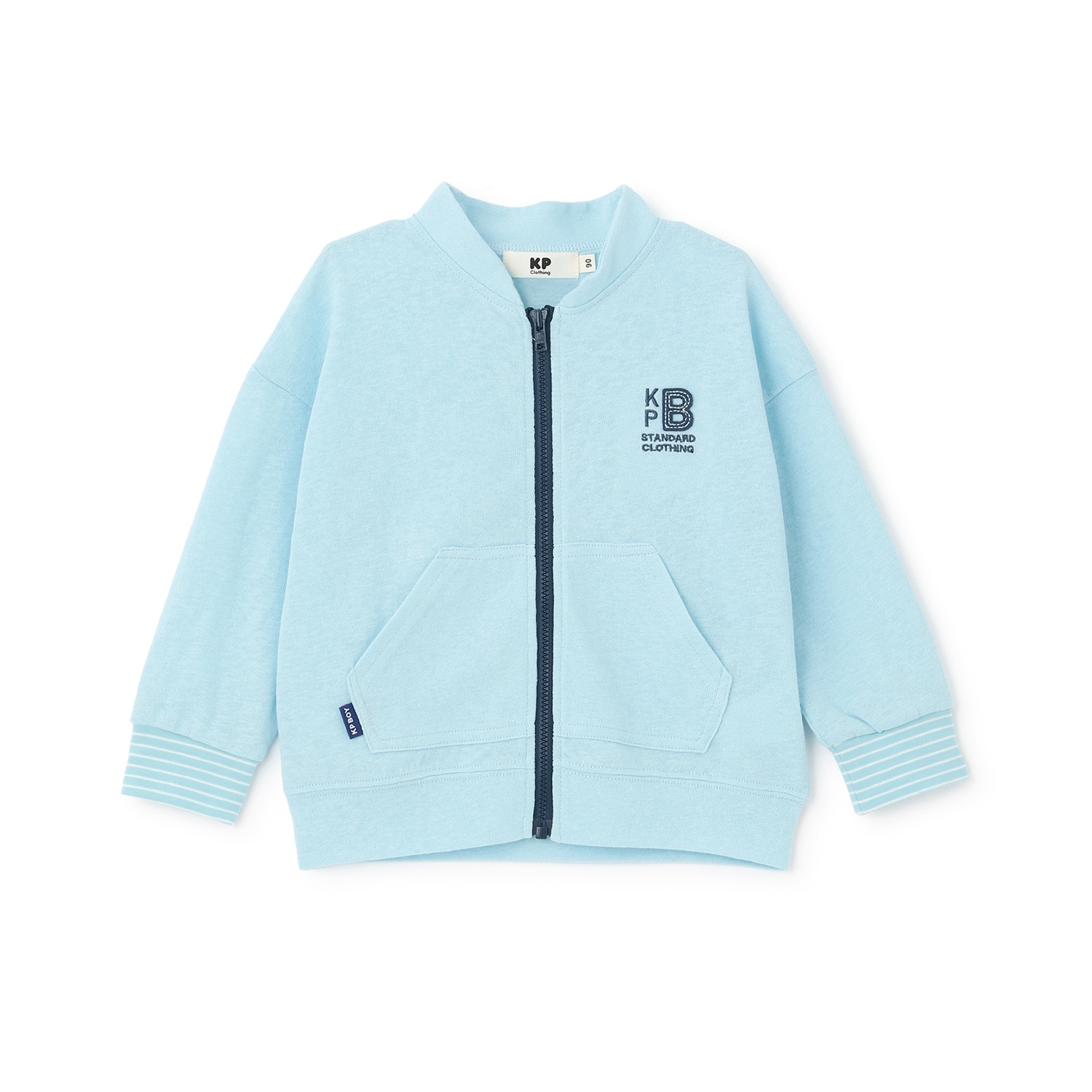 天竺ジップアップカーディガン