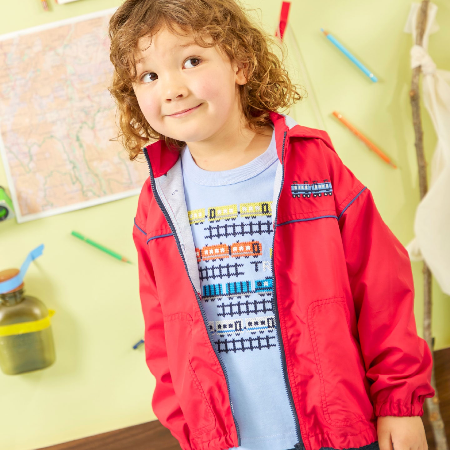 タフタ ウィンドブレーカー