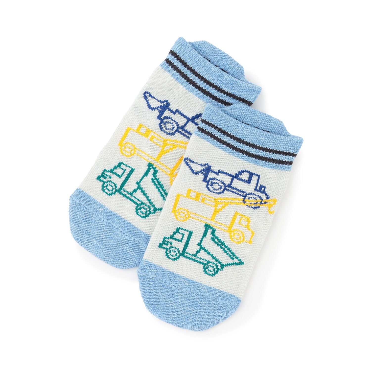 働く車柄 スニーカーソックス