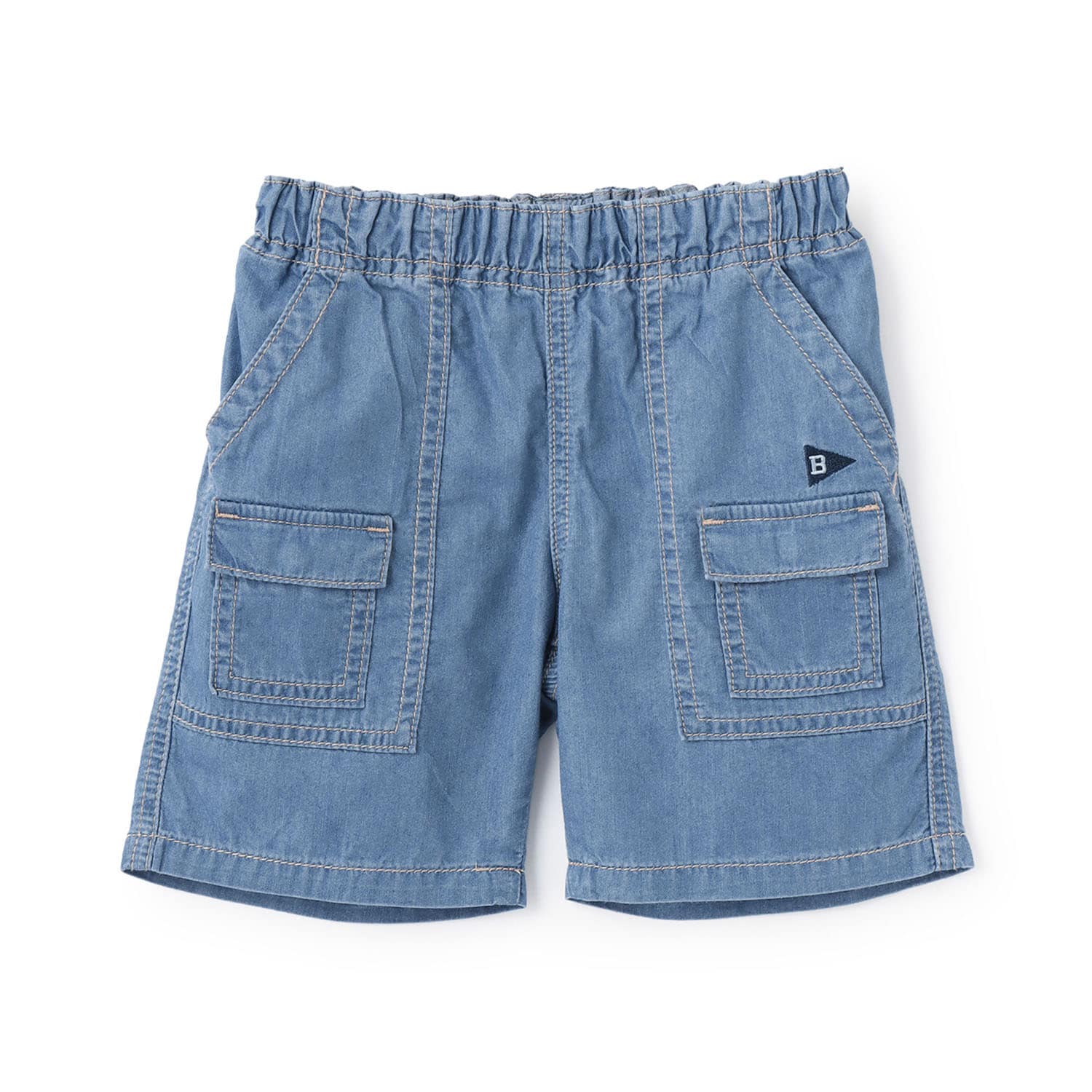 【冷感デニム】 ハーフパンツ