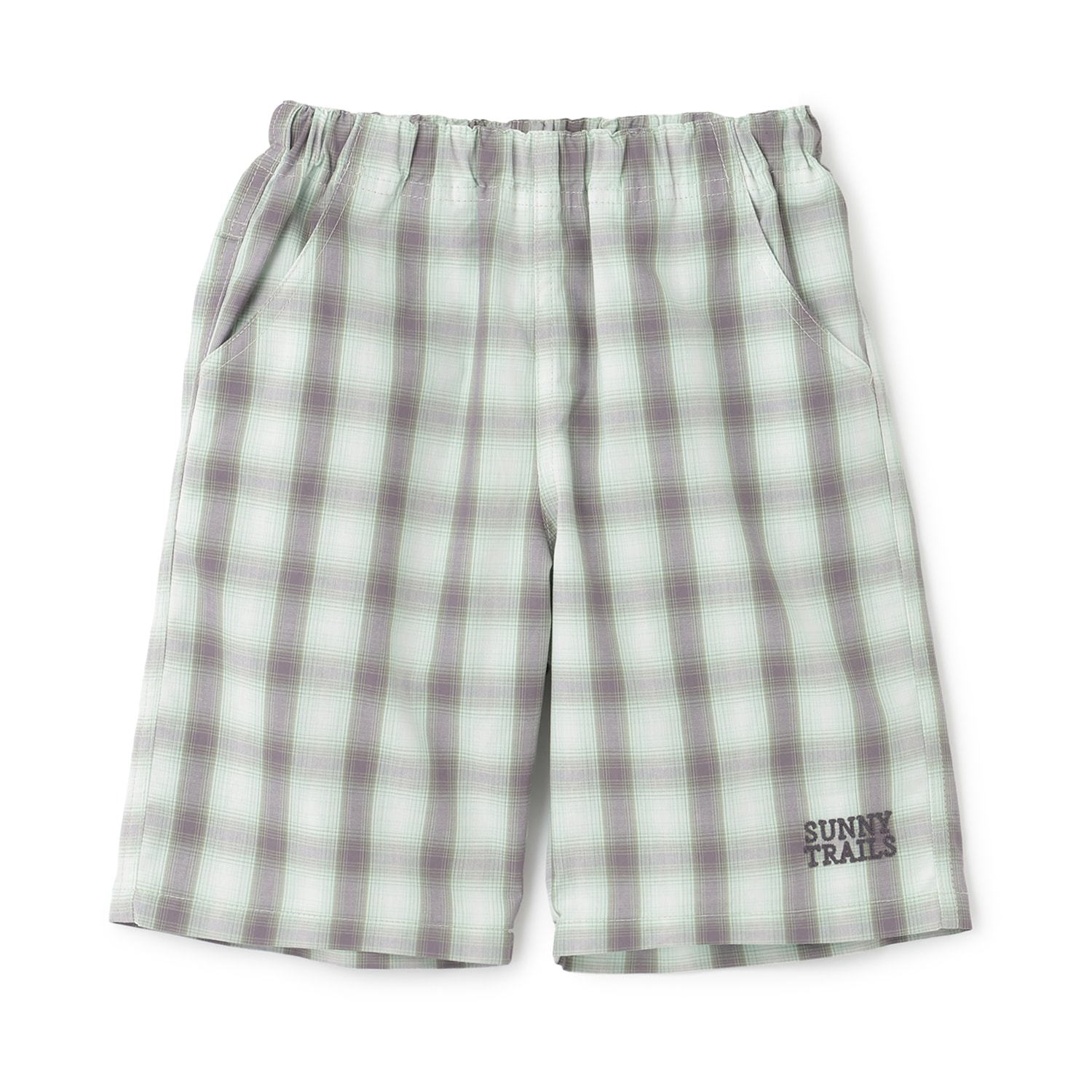 オンブレチェック ハーフパンツ