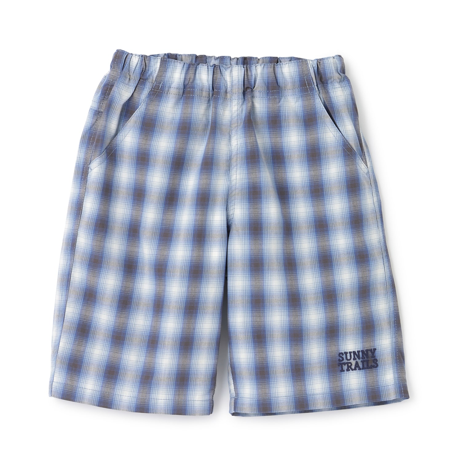 オンブレチェック ハーフパンツ