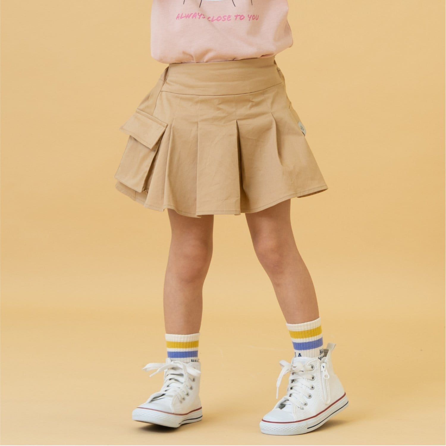 プリーツカーゴキュロット