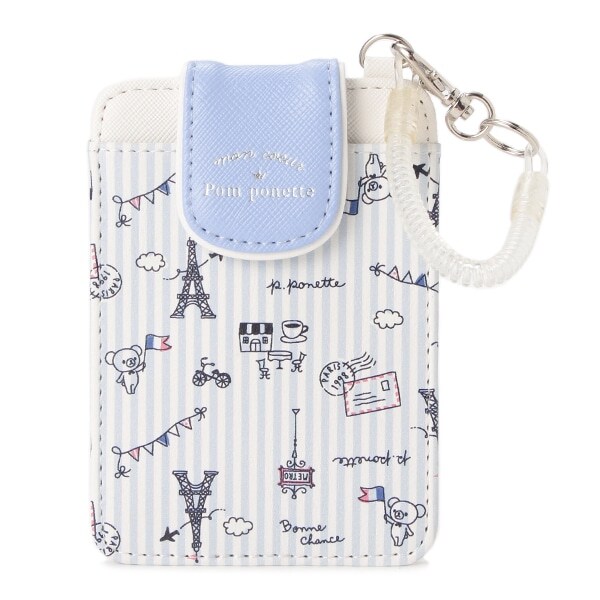 ミントちゃんフラップ総柄パスケース