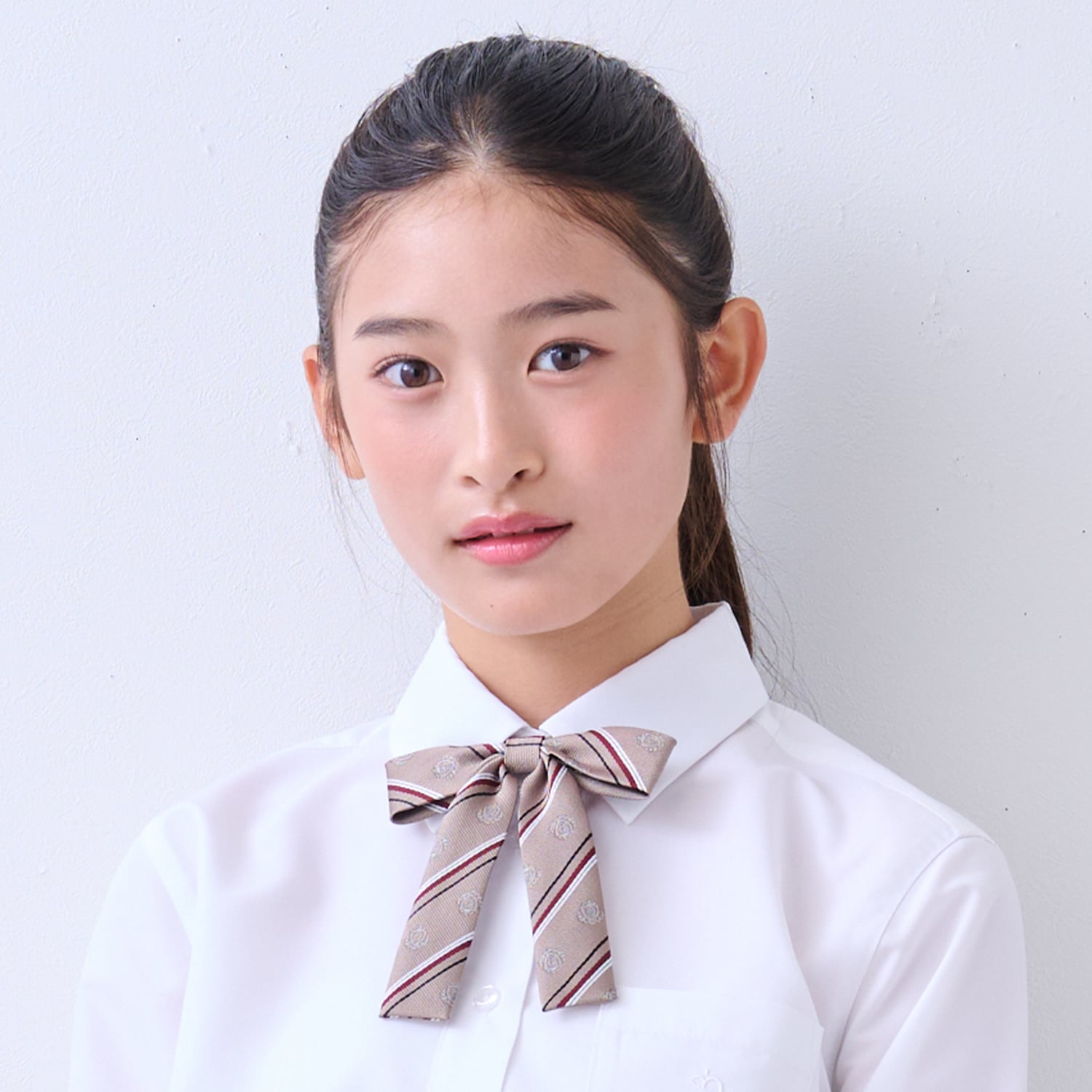 【卒服】ストライプスクールリボン