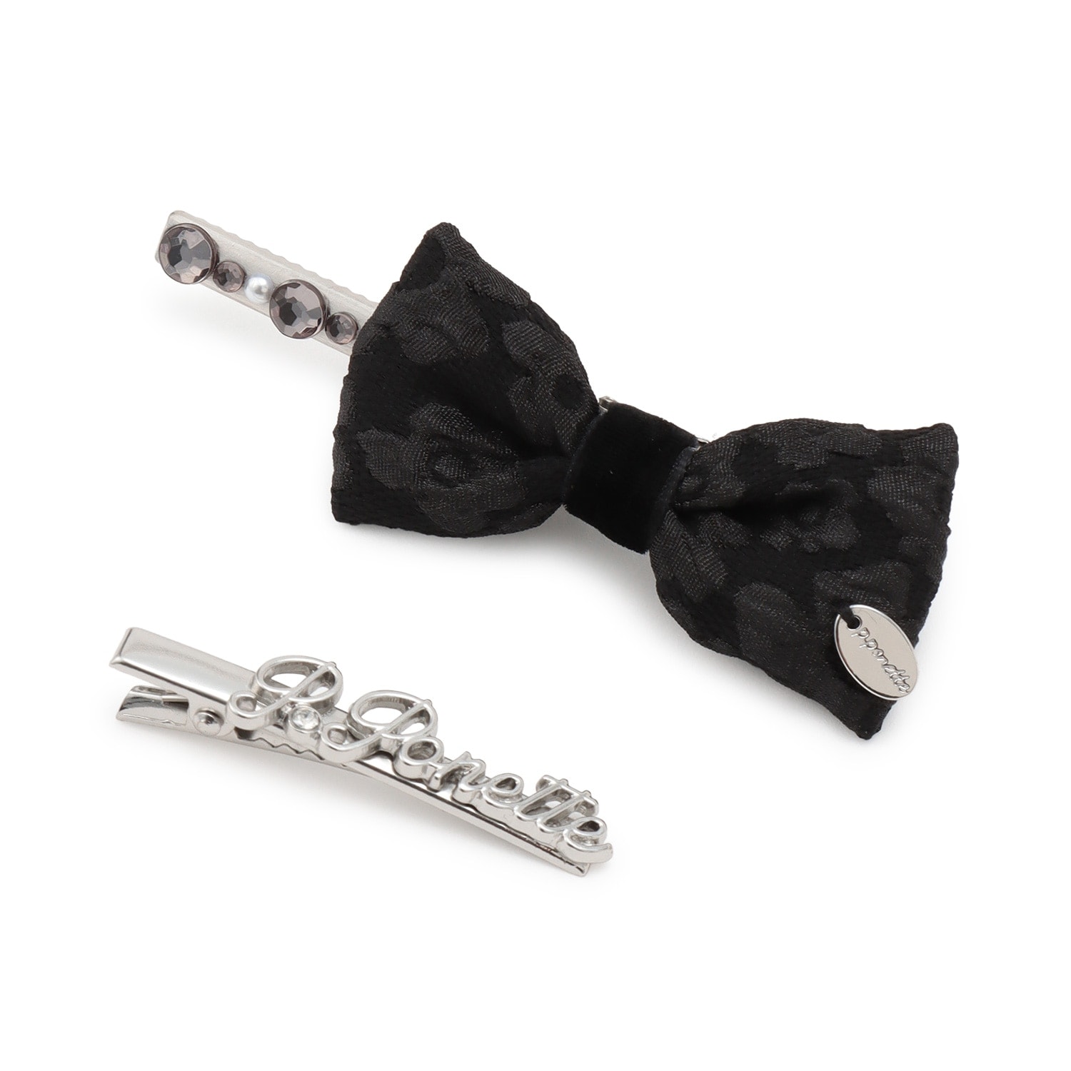 リボンヘアクリップセット