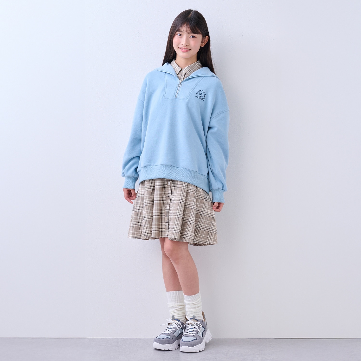 ハーフZIPトレーナー