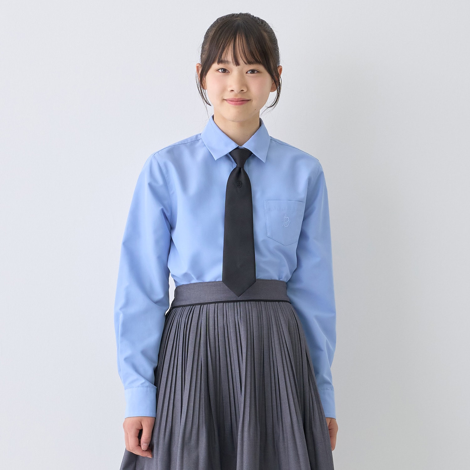 【予約商品】【卒服】【シワになりにくい】角襟シャツ