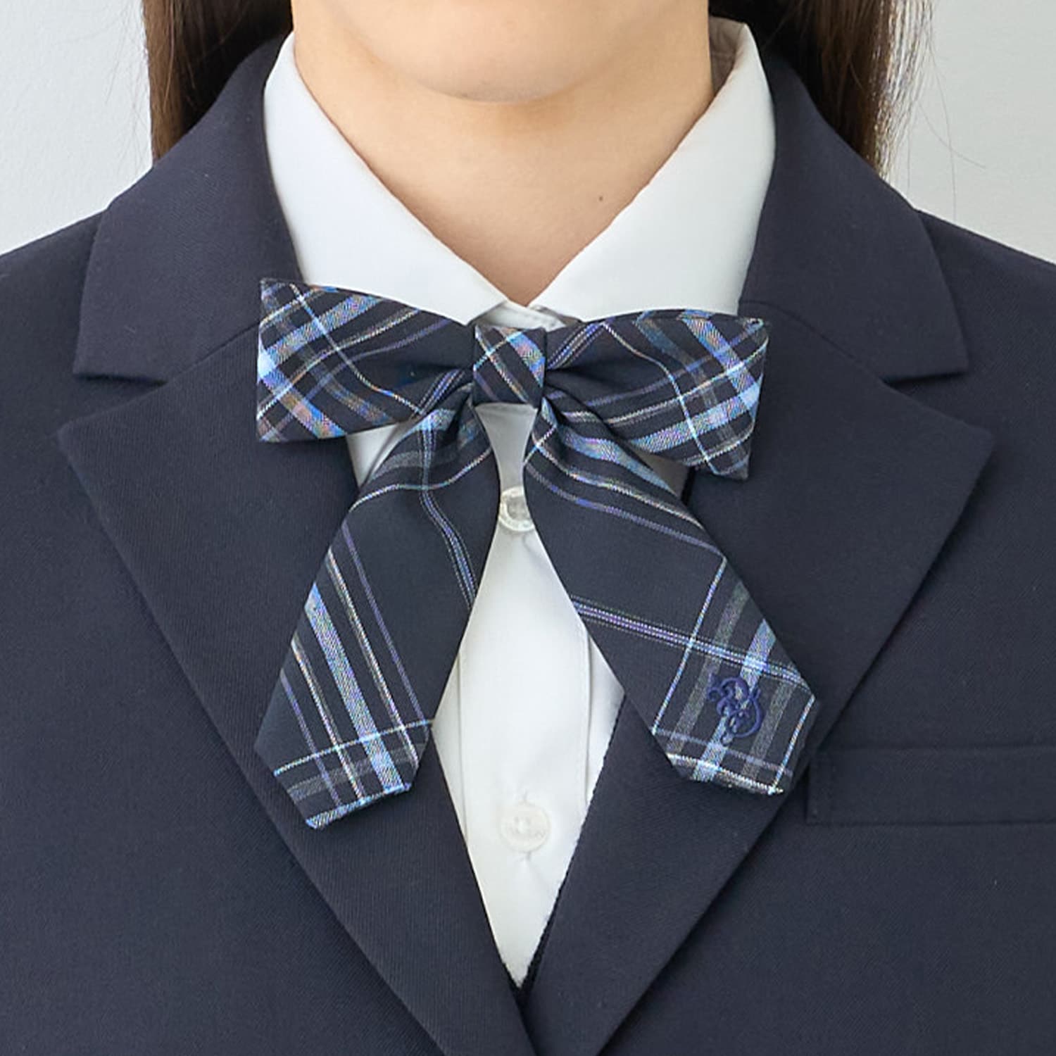 【予約商品】【卒服】チェックリボンタイ