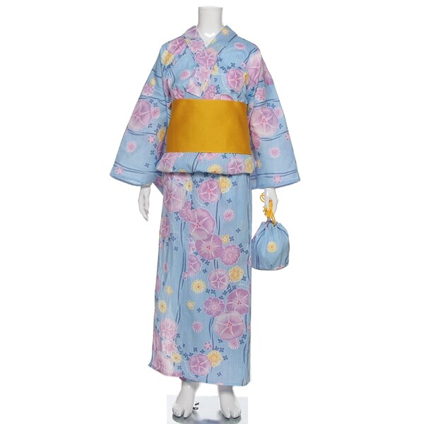Narumiya Online ナルミヤ オンラインの公式通販サイトアサガオ柄浴衣 M 150 紺 ジュニア
