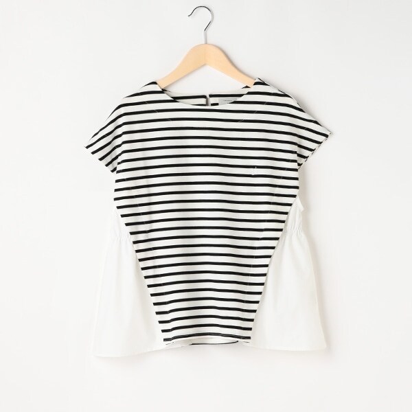 【AMI】ボーダードッキングTシャツ